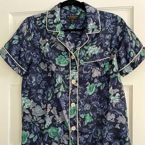 Burberry Silk Pajama Top